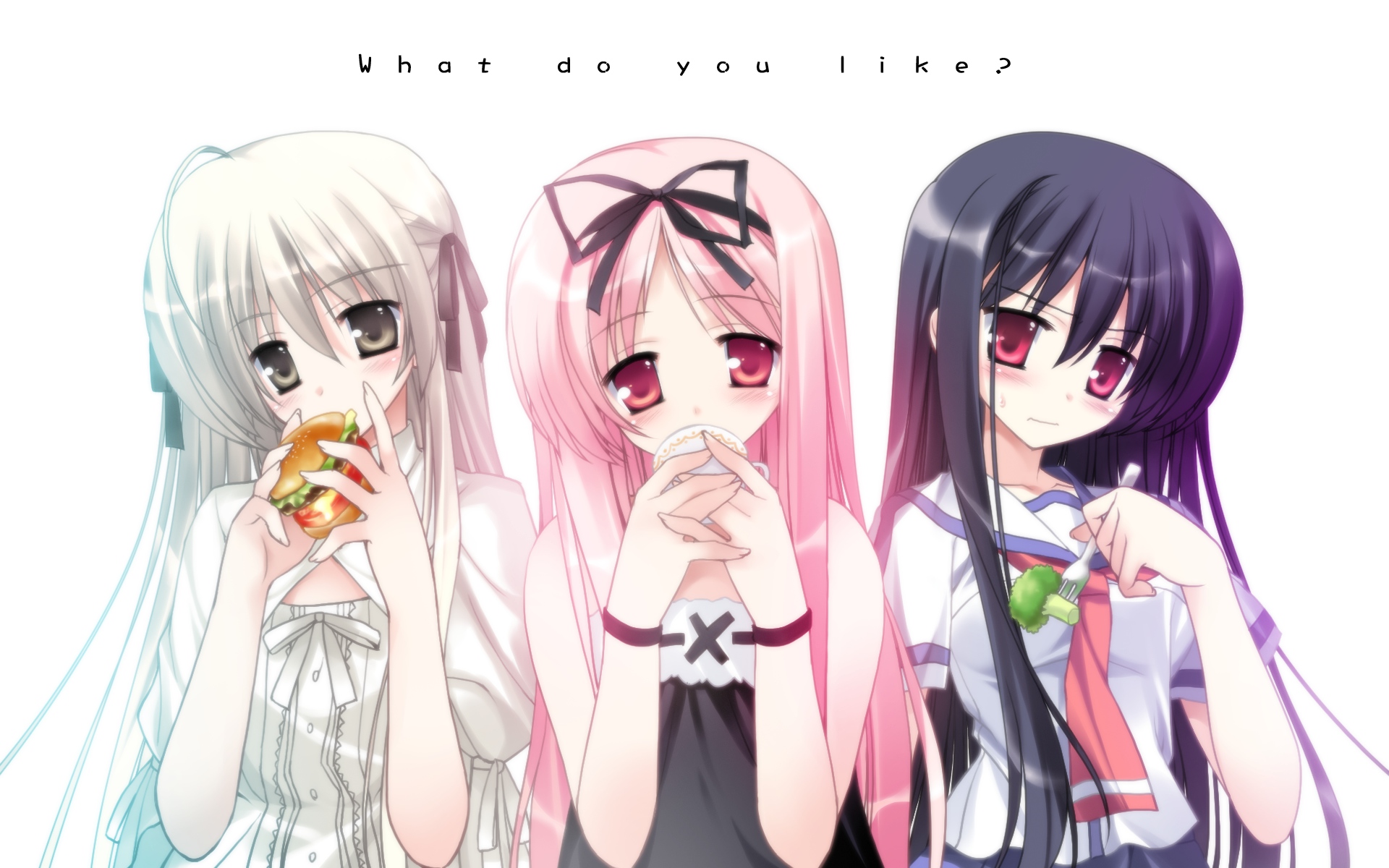 food, garden_(galge), himemiya_ruri, kasugano_sora, natsu_no_ame, ooba_kagerou, school_uniform, segawa_rikako