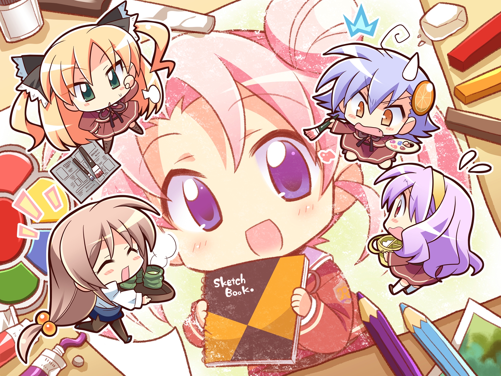 akebi_yusa, asato_rina, canvas_3, chibi, chigusa_nanami, komowata_haruka, nagahashi_ryou, yamabuki_renge_(canvas)