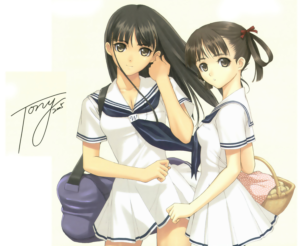 mizushima_asa, school_uniform, sora_no_iro_mizu_no_iro, sorayama_natsume, taka_tony, white