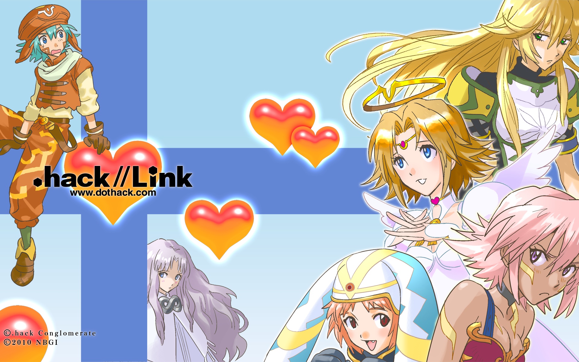 .hack//, .hack//link, aura, black_rose, gardenia, kite, mistral, terajima_ryoko
