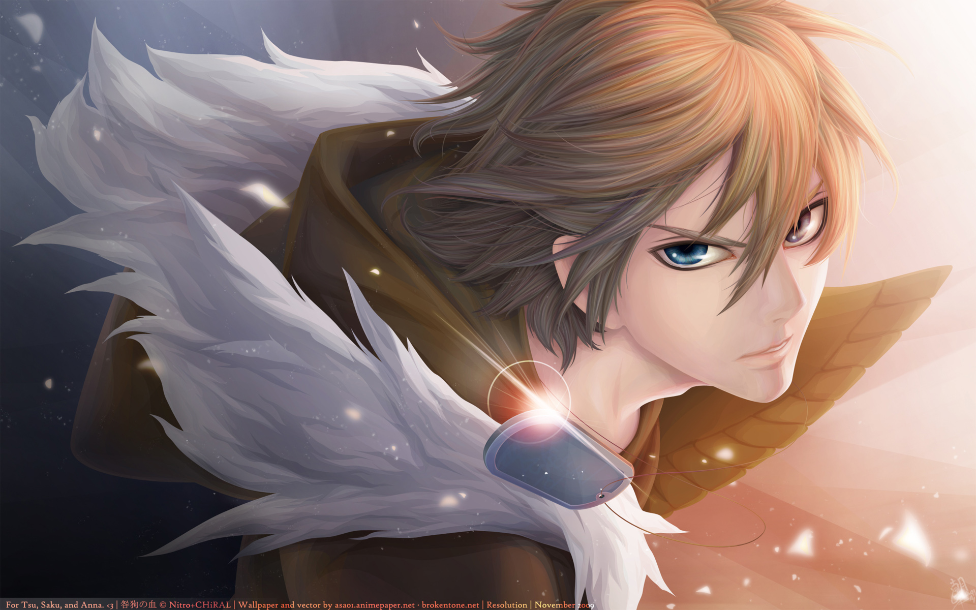 akira_(togainu_no_chi), blonde_hair, blue_eyes, nitroplus, togainu_no_chi
