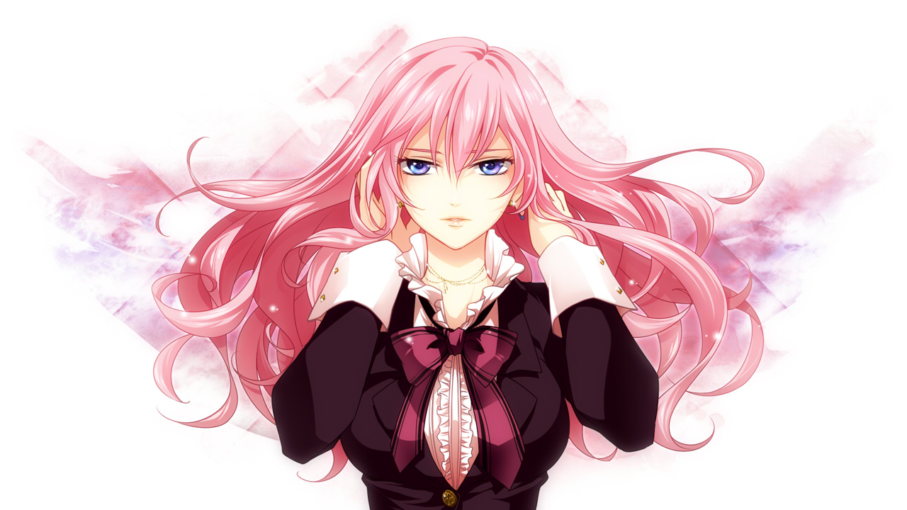 blue_eyes, jyuru, long_hair, megurine_luka, pink_hair, ribbons, vocaloid