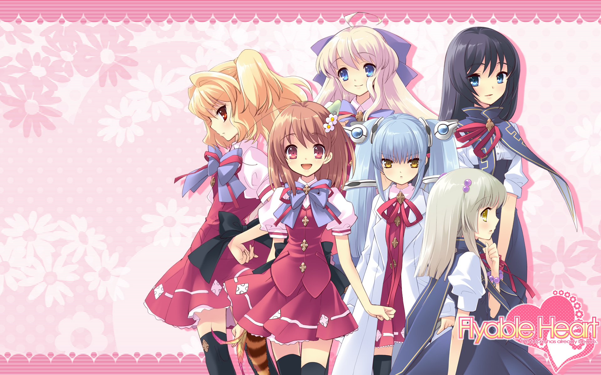 flyable_heart, inaba_yui, itou_noiji, kujou_kururi, loli, minase_sakurako, ribbons, school_uniform