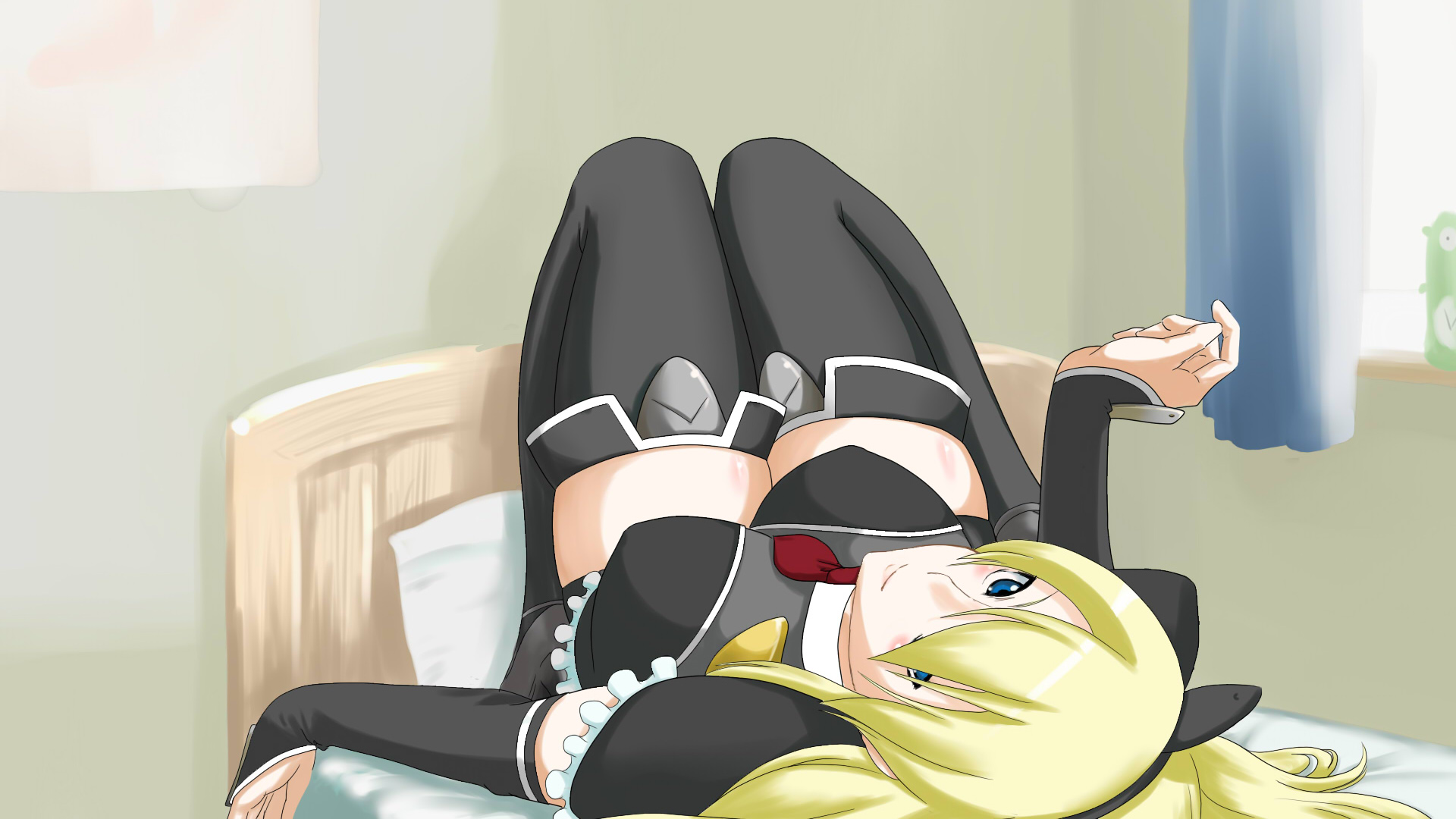 blonde_hair, blue_eyes, fatina, thighhighs, tower_of_druaga