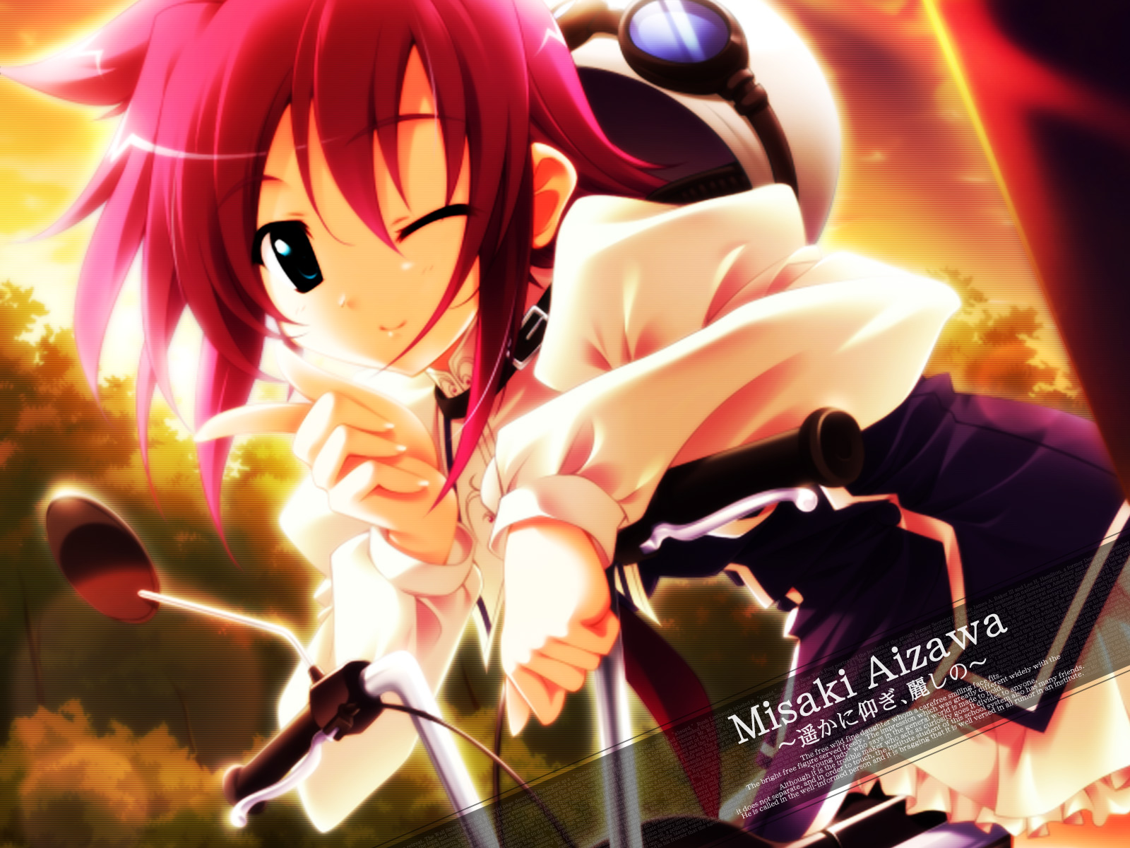 aizawa_misaki, bicycle, haruka_ni_aogi_uruwashi_no