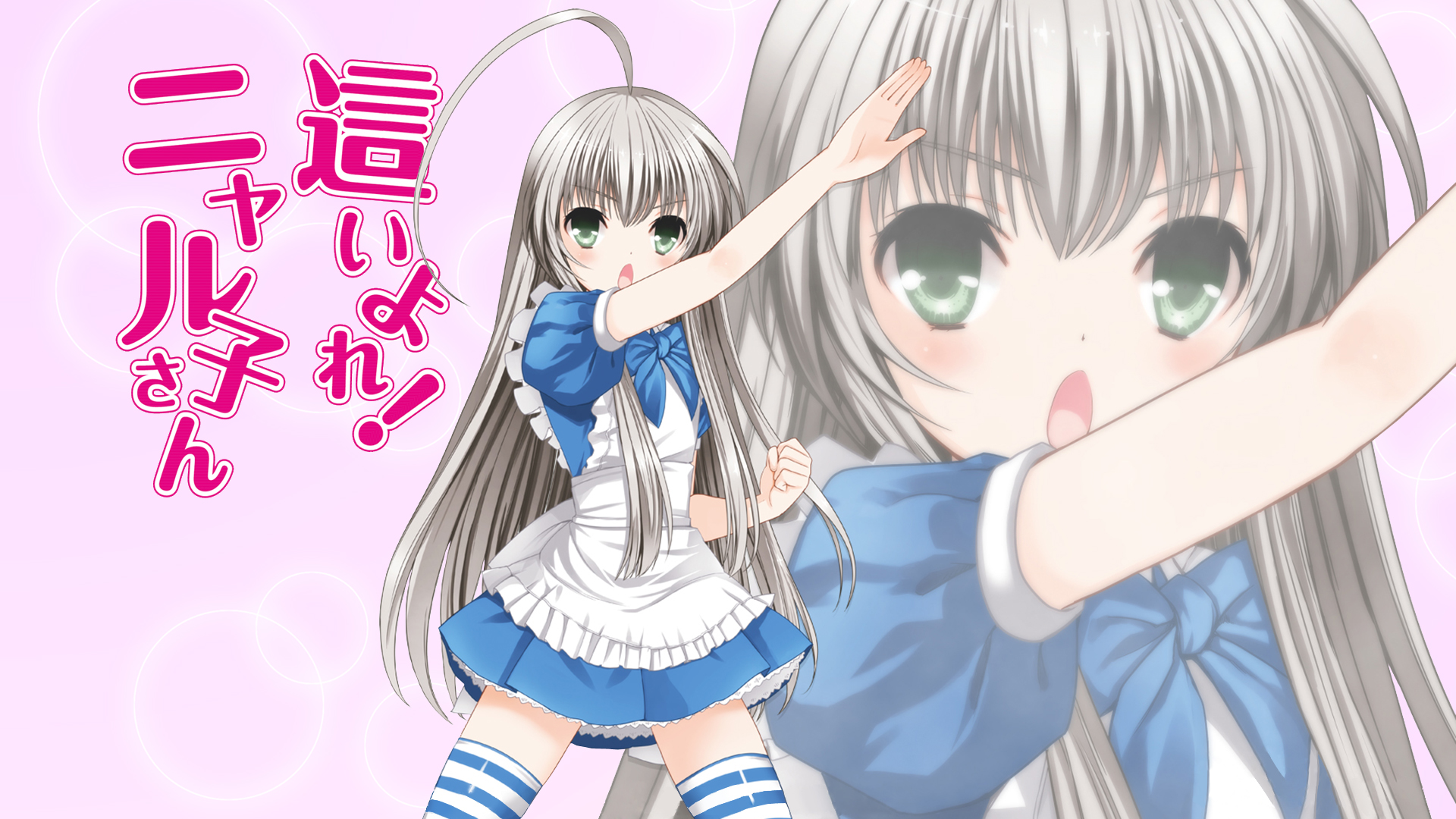 haiyore!_nyaruko-san, koin, long_hair, nyaruko, thighhighs