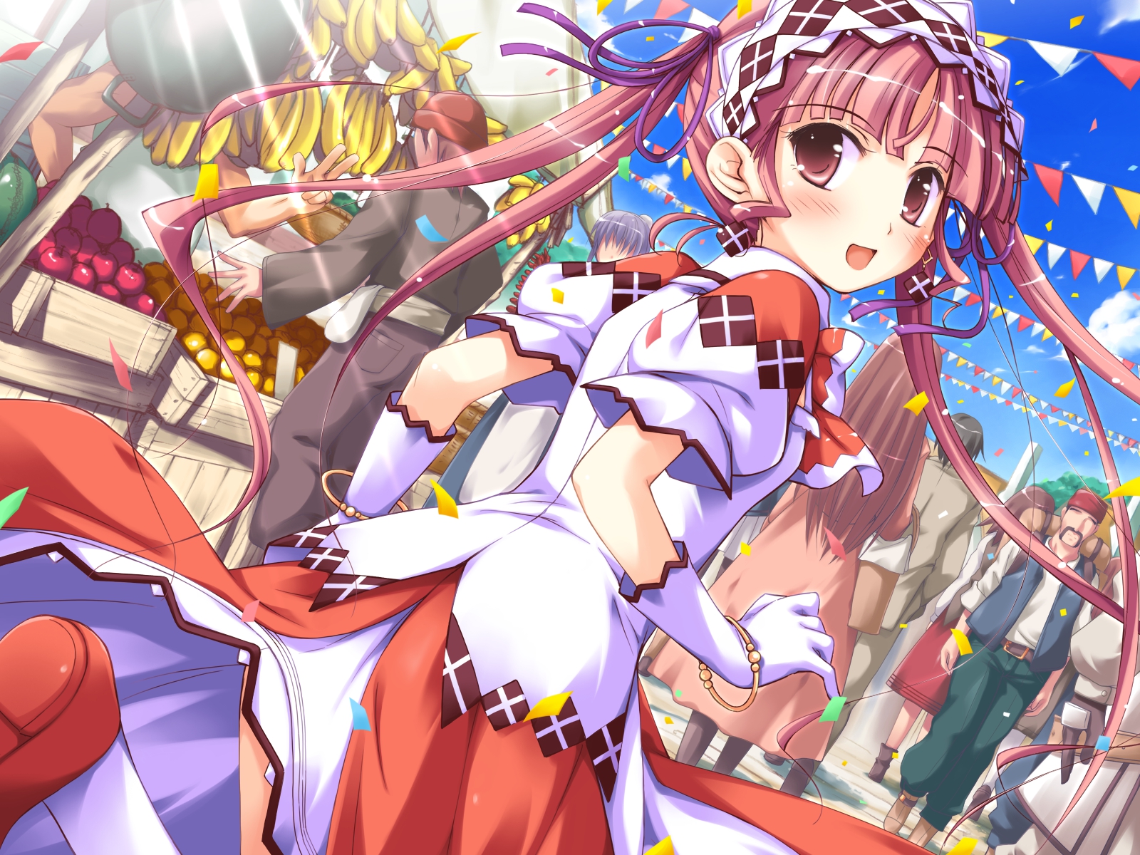 blush, dress, game_cg, gloves, ko~cha, loli, long_hair, minette