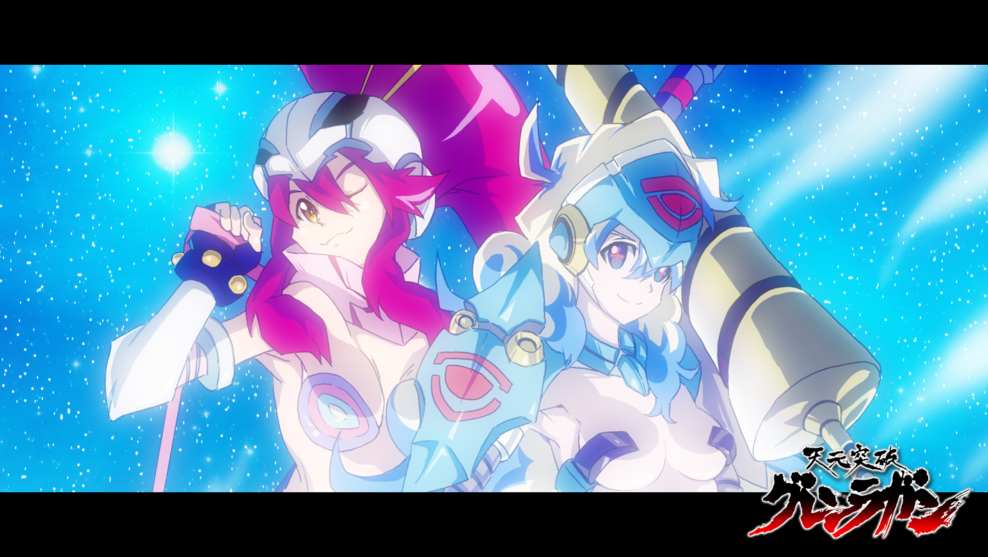 mechagirl, nia_teppelin, p_p_p_s, space, stars, tengen_toppa_gurren_lagann, yoko_littner