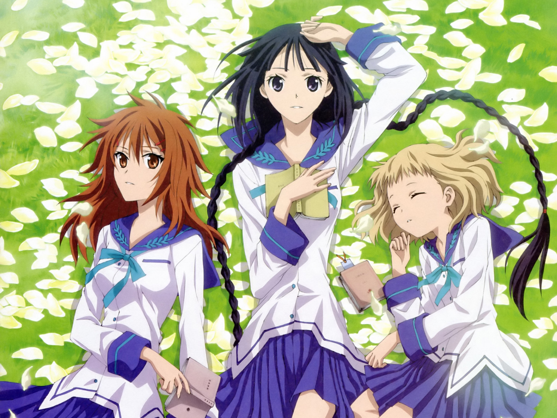 amano_tooko, bungaku_shoujo, kotobuki_nanase, school_uniform, takeda_chia