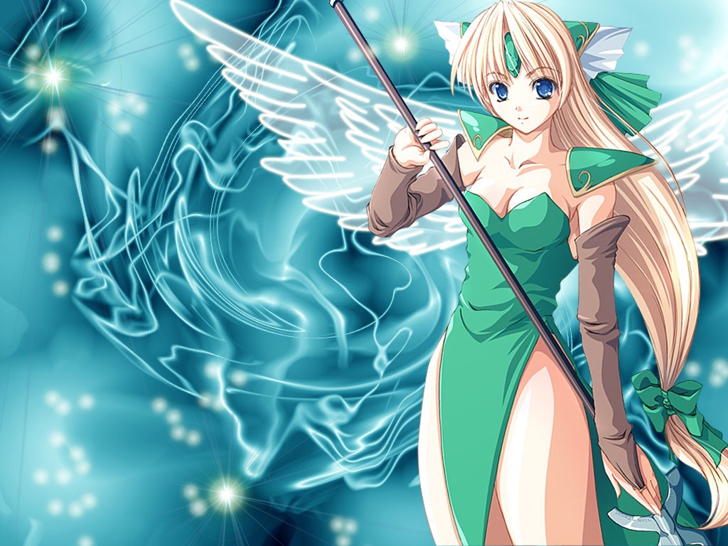 riesz, seiken_densetsu, seiken_densetsu_3, weapon, wings