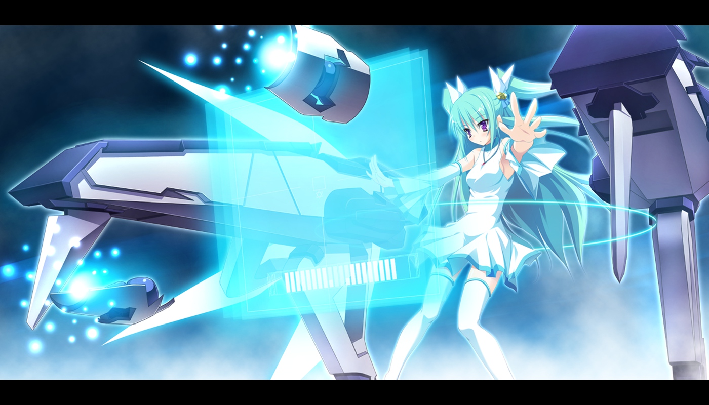 alcot, aqua_hair, blush, dress, ezekiel, game_cg, long_hair, nimura_yuushi