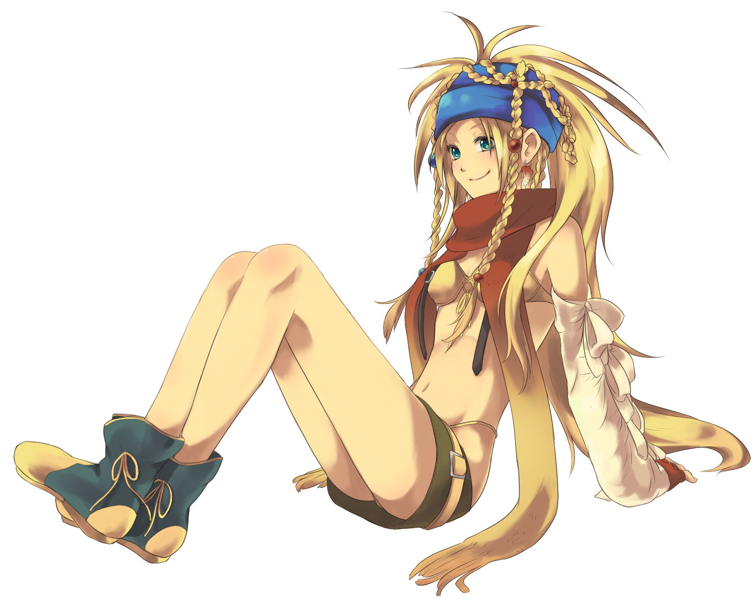 black_hair, braids, final_fantasy, final_fantasy_x, final_fantasy_x-2, hiyo_kiki, rikku, white
