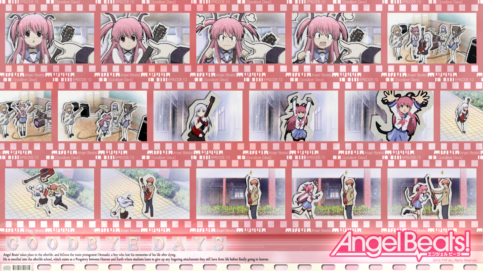 angel_beats!, guitar, hisako, instrument, irie_miyuki, masiroke, otonashi_yuzuru, sekine_shiori