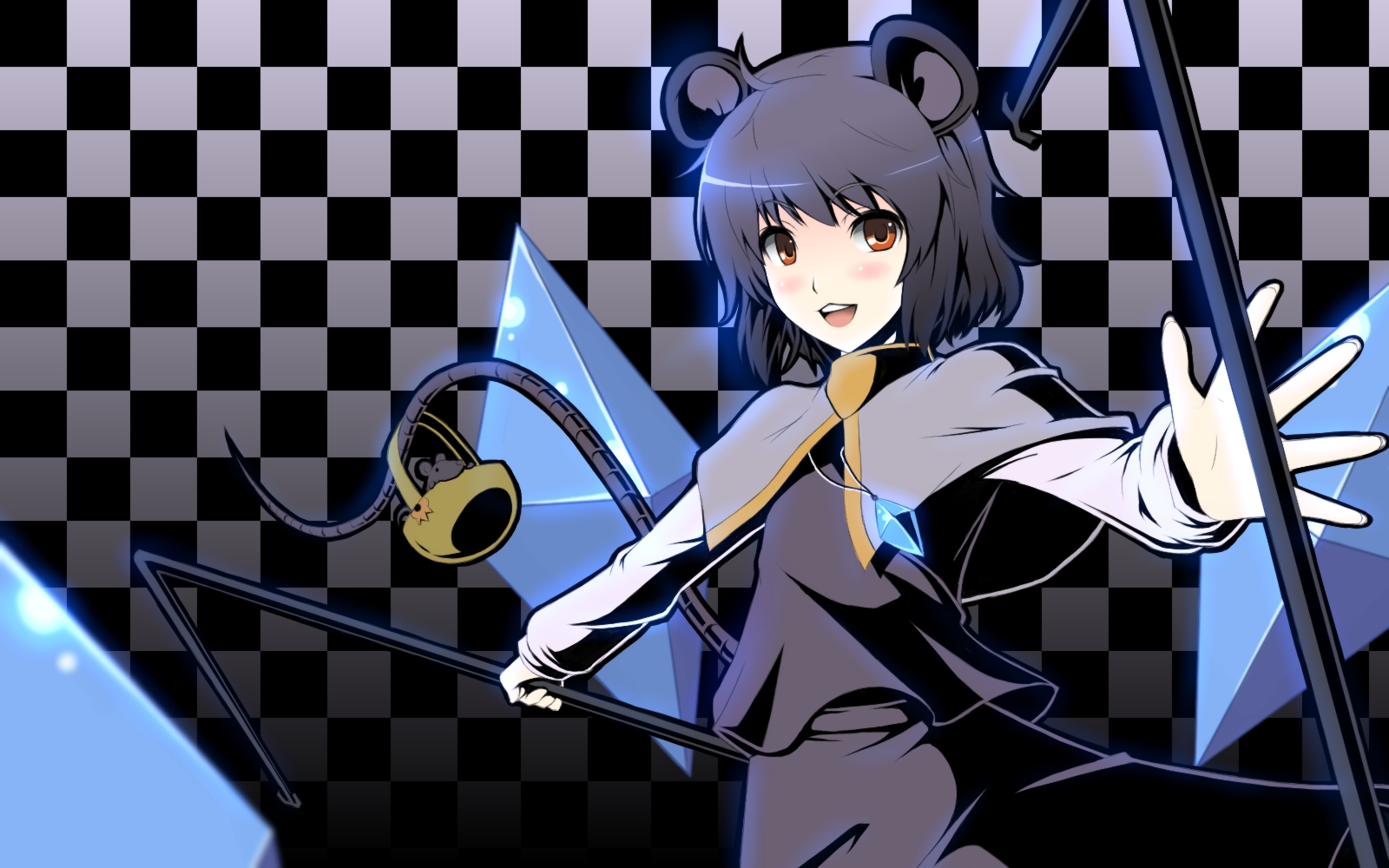 animal, animal_ears, blush, gayprince, gray_hair, mouse, mousegirl, nazrin