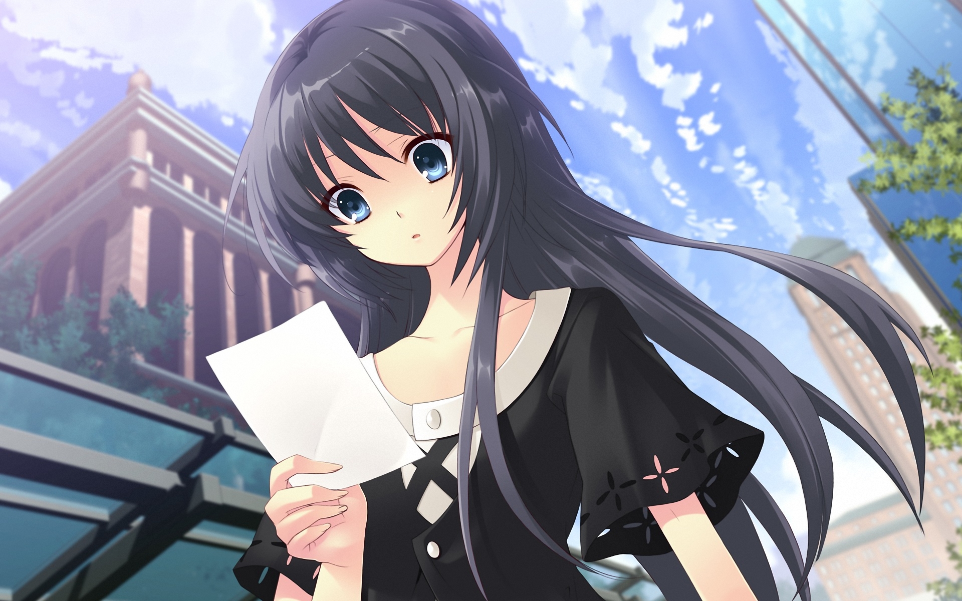 flyable_heart, itou_noiji, kimi_no_nagori_wa_shizuka_ni_yurete, shirasagi_mayuri, sky