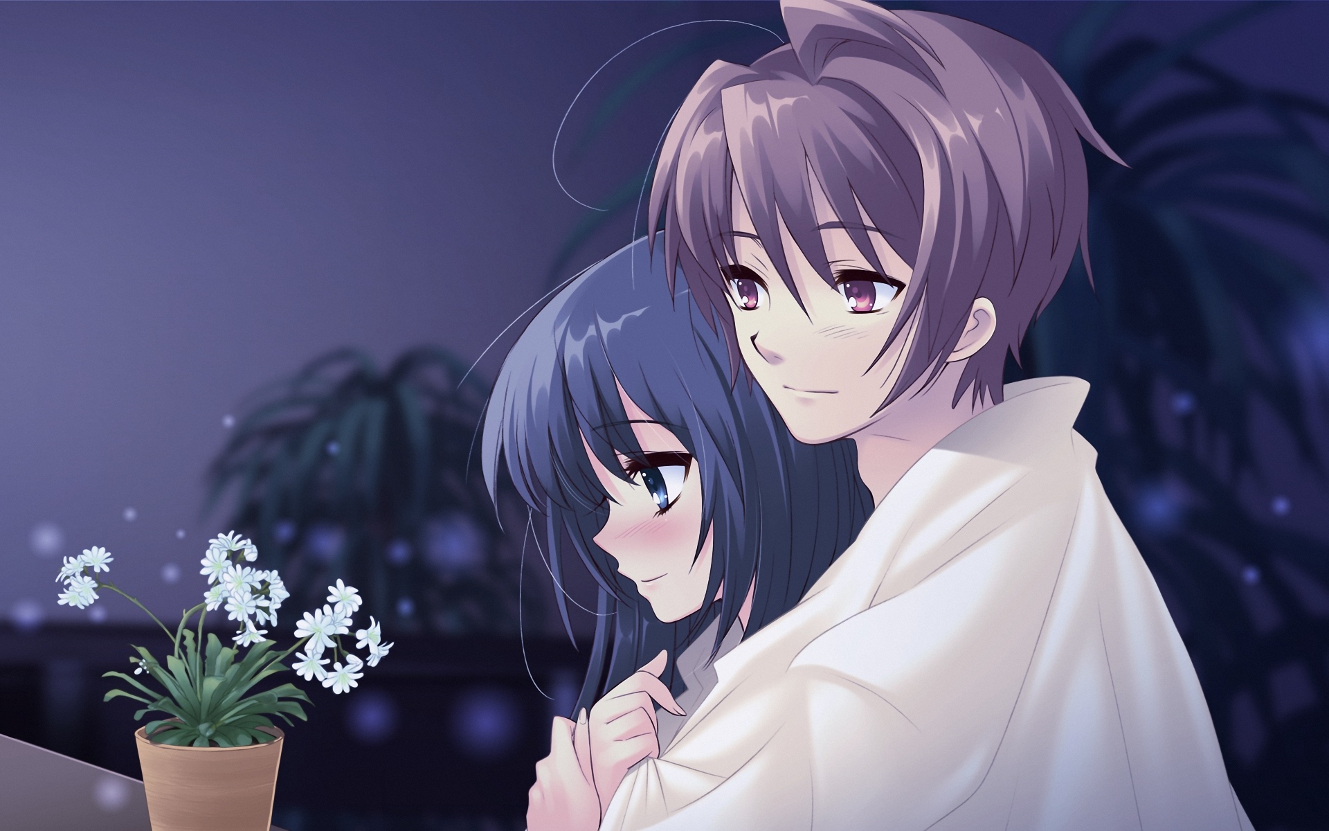 blush, flowers, flyable_heart, itou_noiji, katsuragi_syo, kimi_no_nagori_wa_shizuka_ni_yurete, shirasagi_mayuri