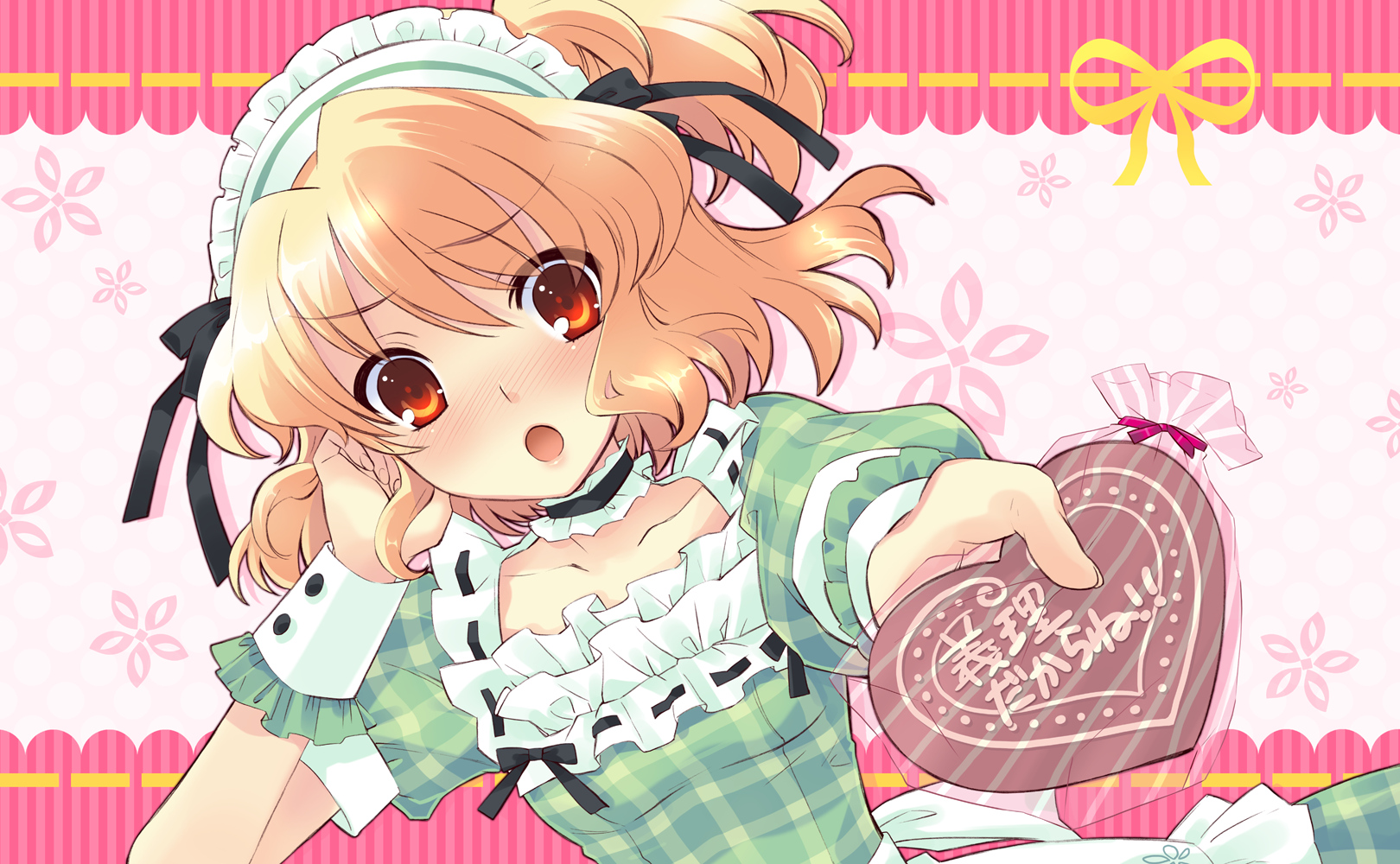 flyable_heart, food, itou_noiji, sumeragi_amane, valentine, waitress