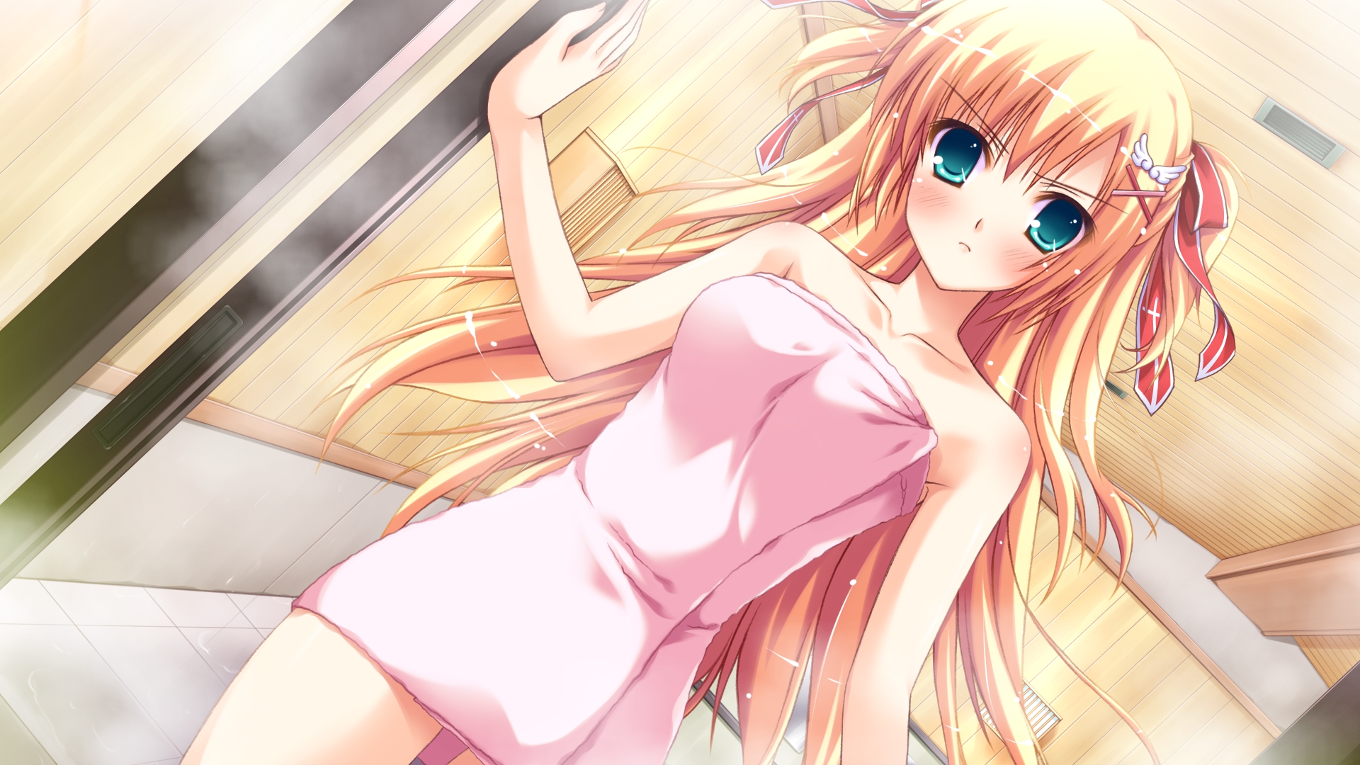 game_cg, iro_ni_ide_ni_keri_waga_koi_wa, narumi_yuu, tenjo_rio, towel, windmill_(company)