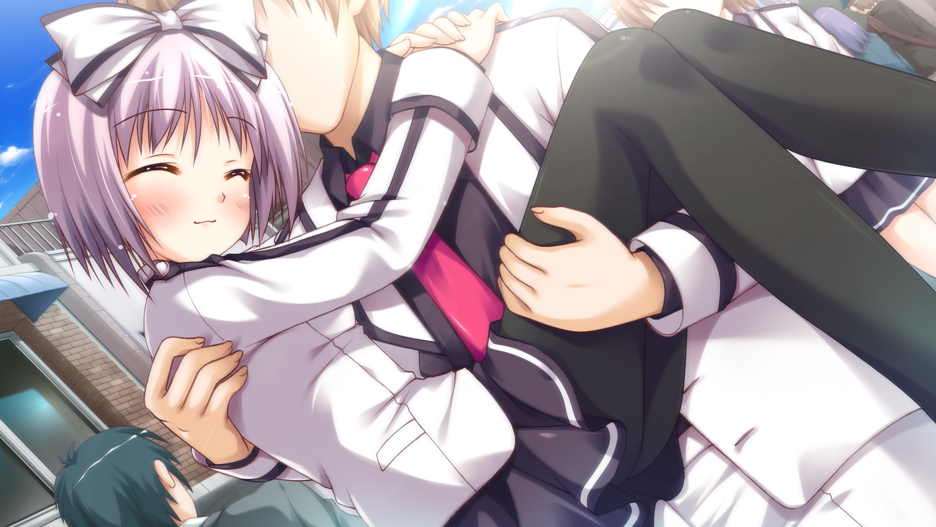 game_cg, iro_ni_ide_ni_keri_waga_koi_wa, kaede_yuzuna, narumi_yuu, pantyhose, school_uniform, windmill_(company)