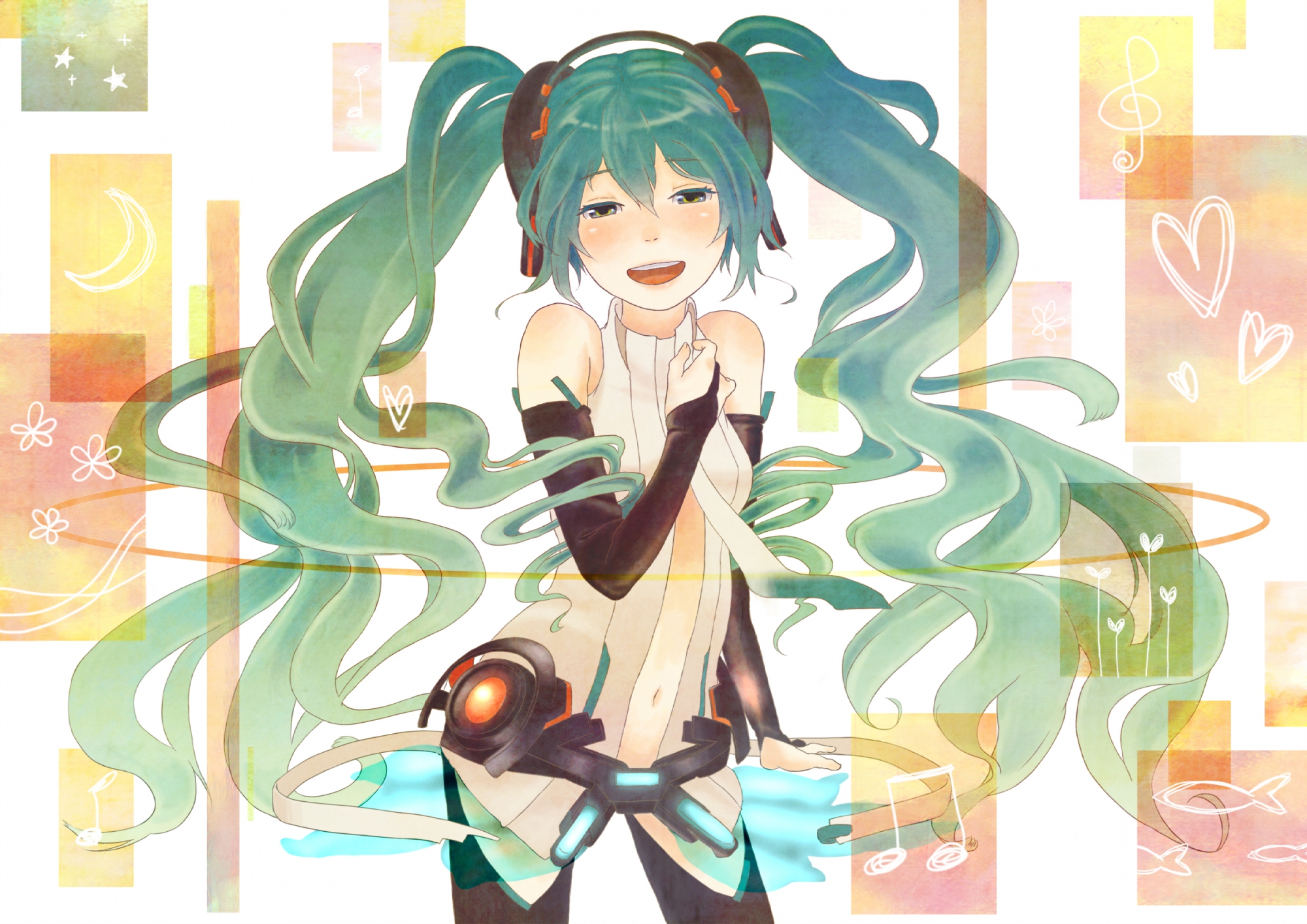 hatsune_miku, miku_append, sheep_sleep, twintails, vocaloid