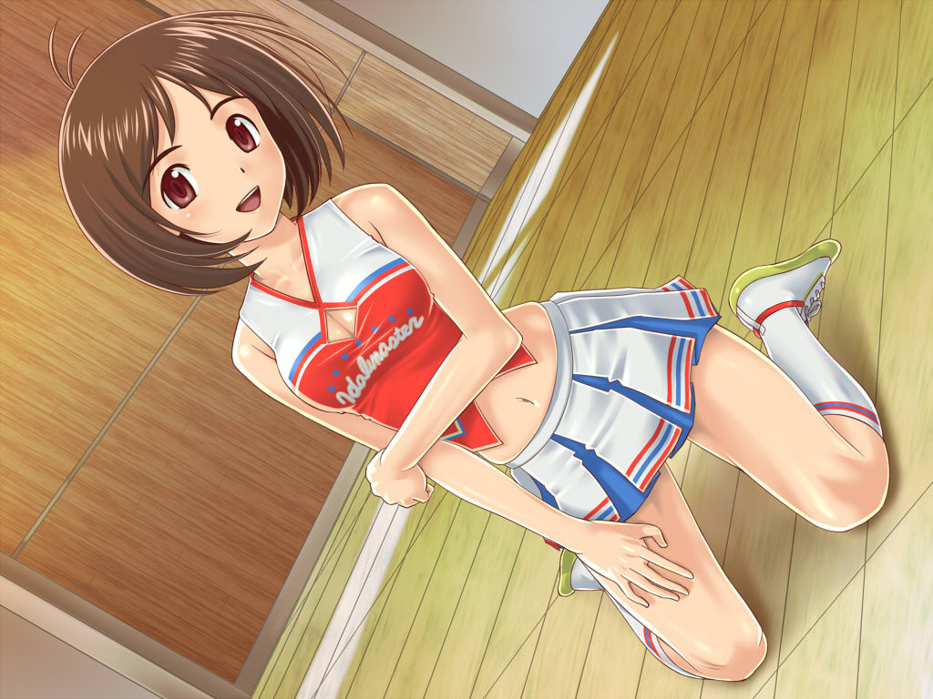 hidaka_ai, idolmaster, jpeg_artifacts