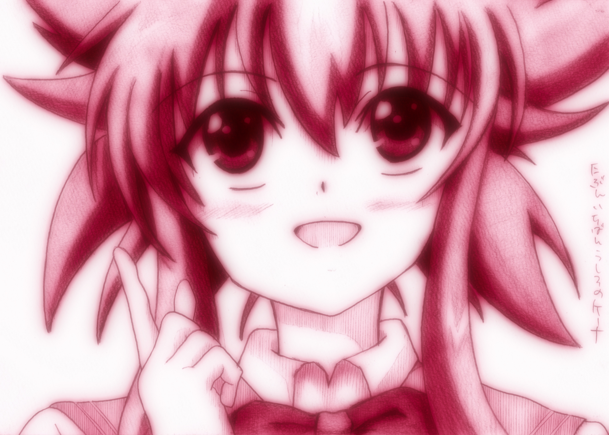 godees, ichiban_ushiro_no_daimaou, monochrome, soga_keena