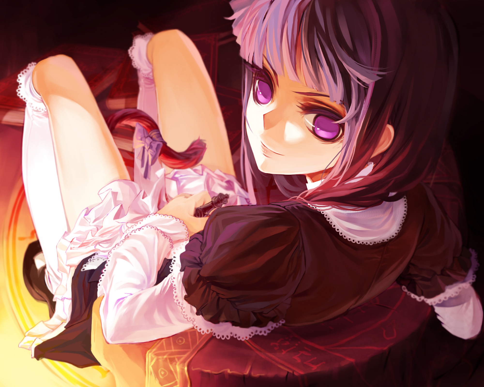 frederica_bernkastel, silverwing, stockings, tail, umineko_no_naku_koro_ni