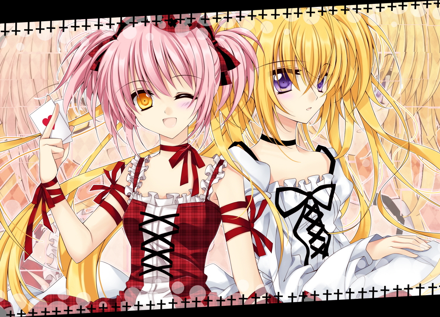 hinamori_amu, hoshina_utau, pink_hair, shugo_chara, yellow_eyes