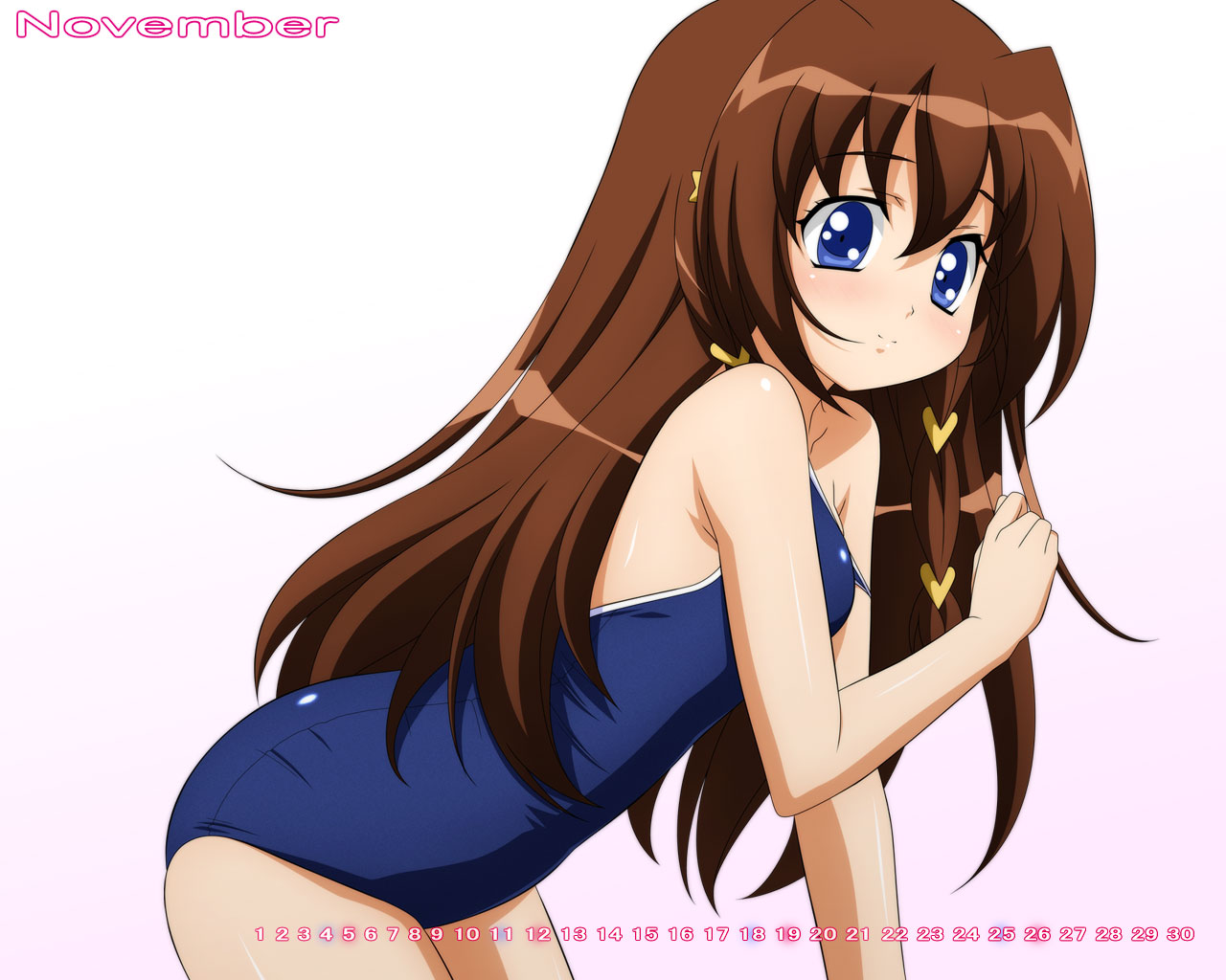 calendar, school_swimsuit, sugimura_tomokazu, swimsuit, tachibana_ichika, uta-kata, vector