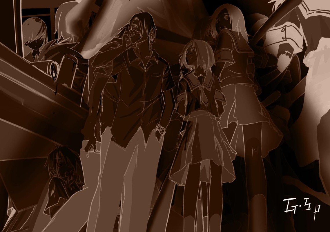 as109, denpa_teki_na_kanojo, juuzawa_juu, monochrome, ochibana_ame, satsuki_miya