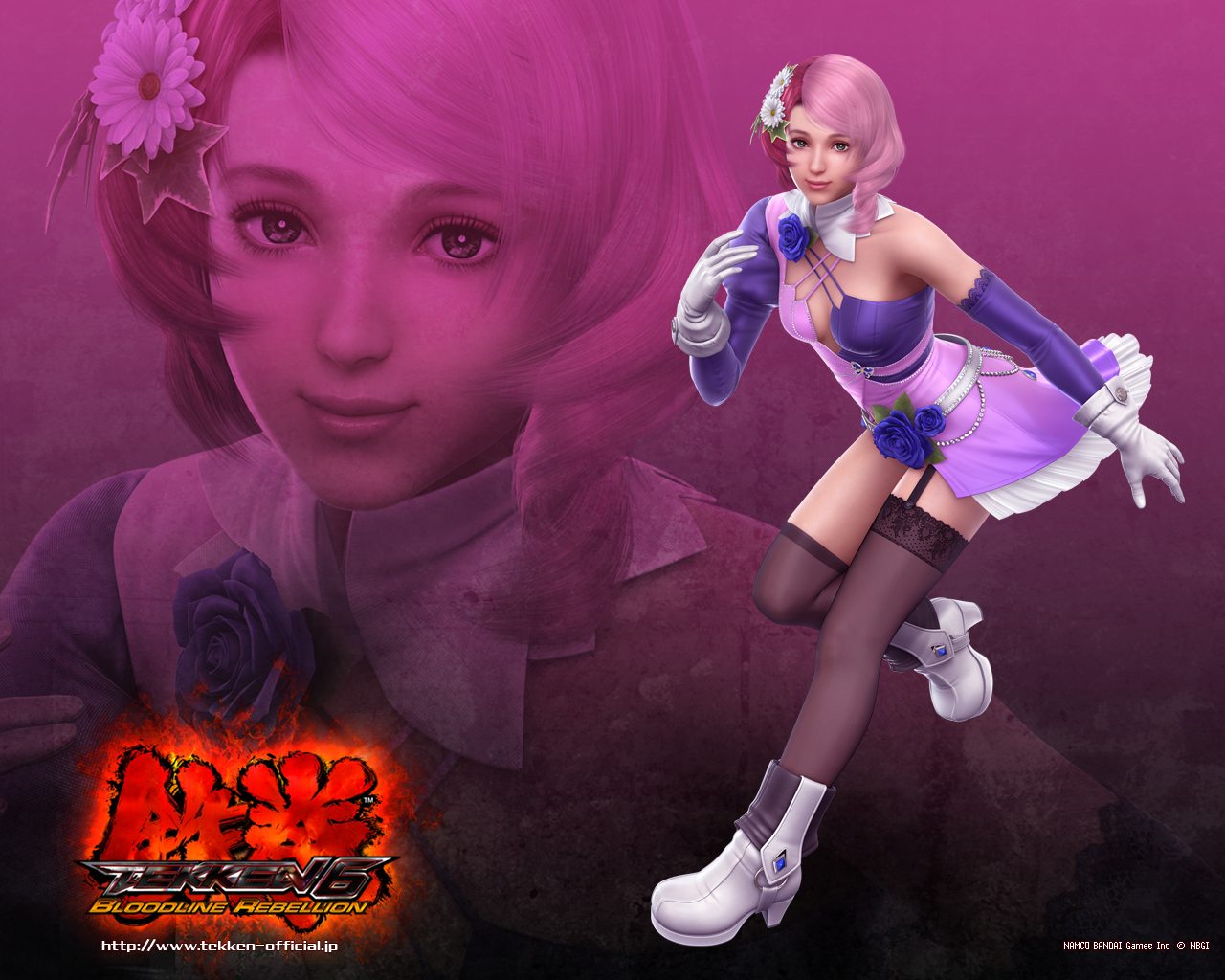 alisa_bosconovitch, green_eyes, pink_hair, tagme, tekken