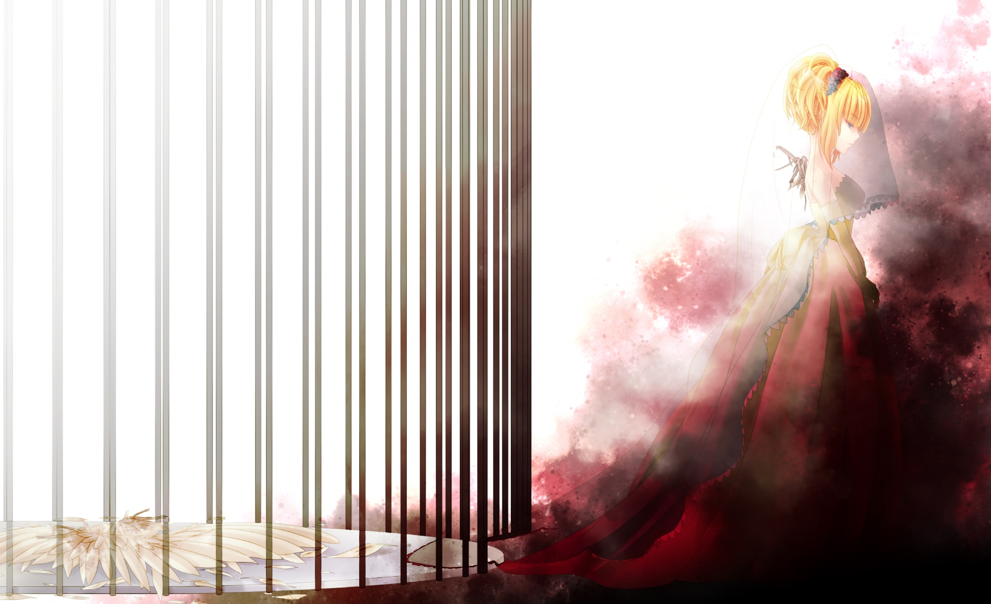 blonde_hair, blue_eyes, dress, sound_horizon, tsubaki_ki