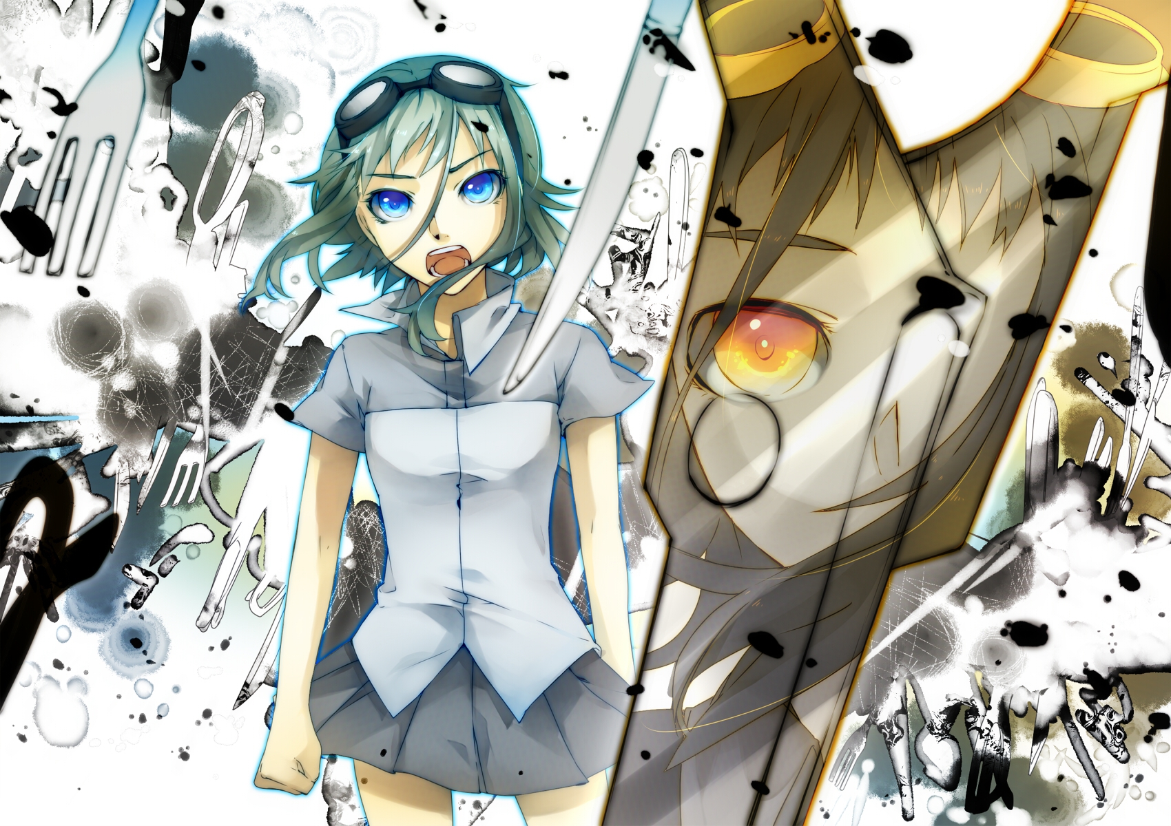 aoshiki, gumi, mosaic_roll_(vocaloid), vocaloid