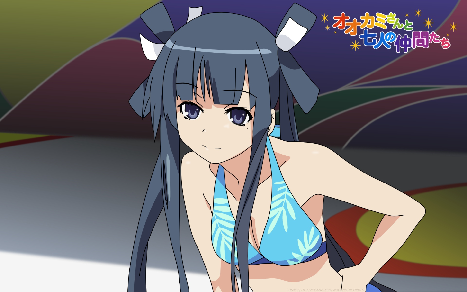 bikini, ookami-san_to_shichinin_no_nakama-tachi, ryuuguu_otohime, swimsuit, vector