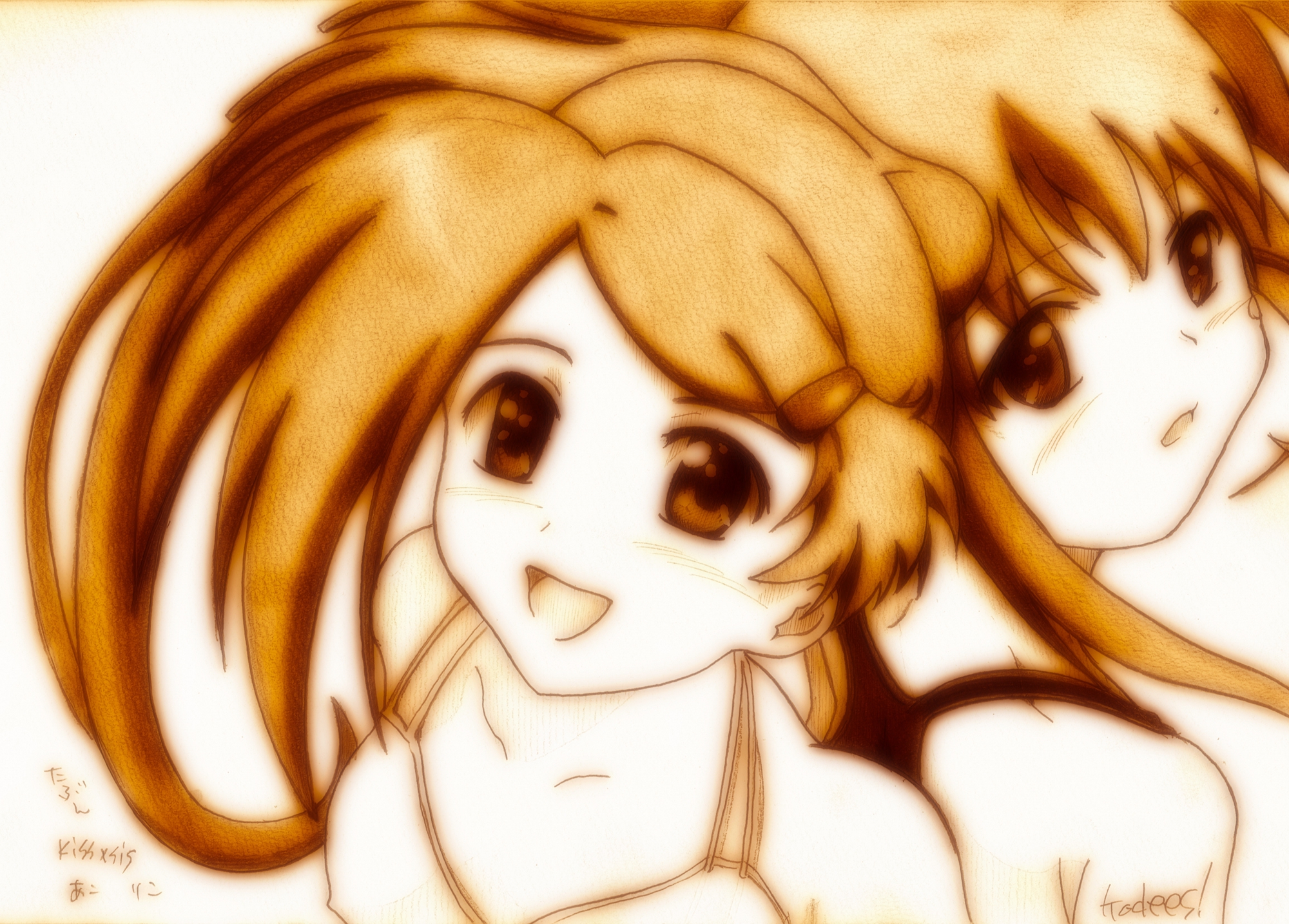 godees, kissxsis, monochrome, suminoe_ako, suminoe_riko