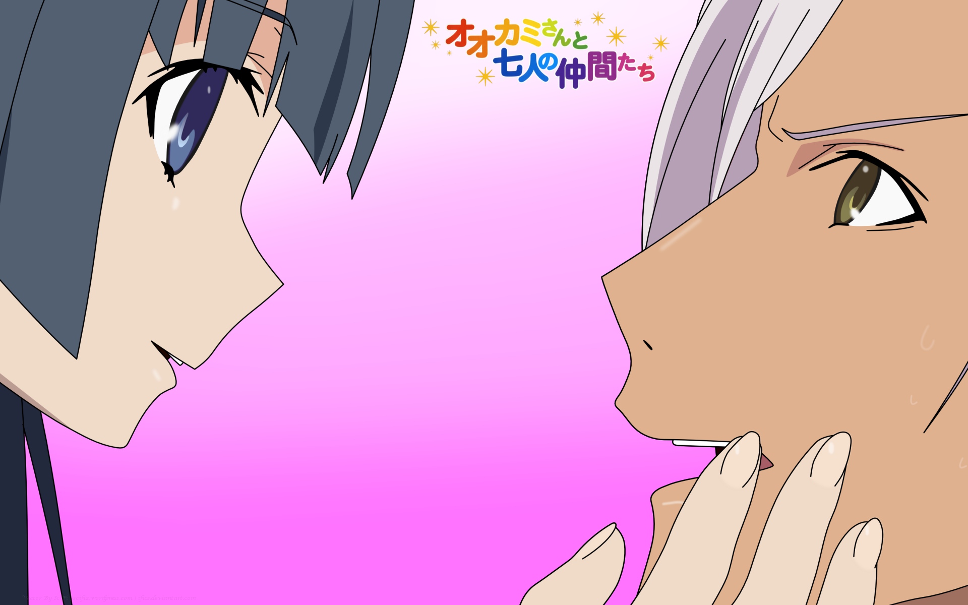 close, gradient, ookami-san_to_shichinin_no_nakama-tachi, pink, ryuuguu_otohime, urashima_tarou, vector