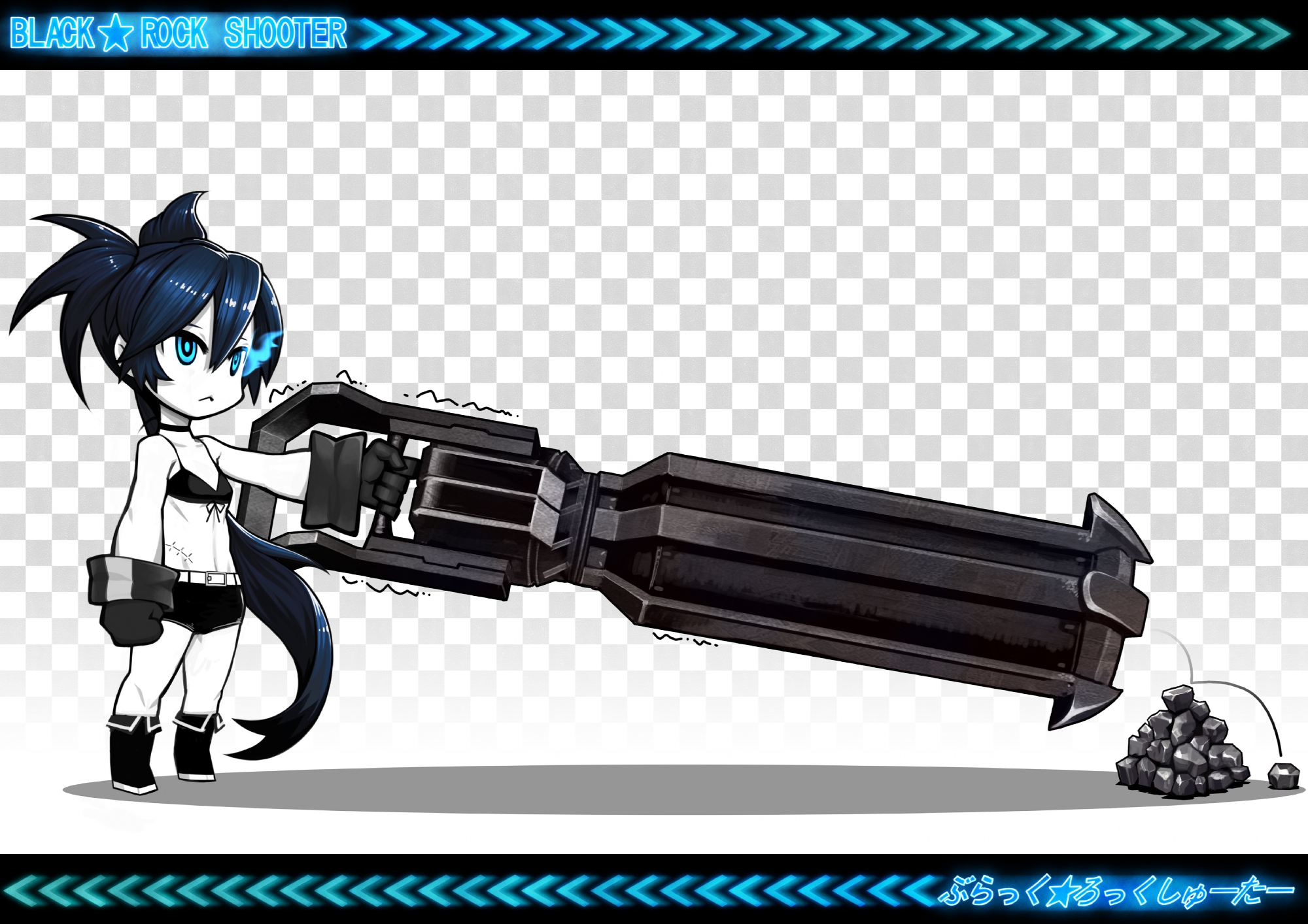 black_rock_shooter, kuroi_mato, moxi