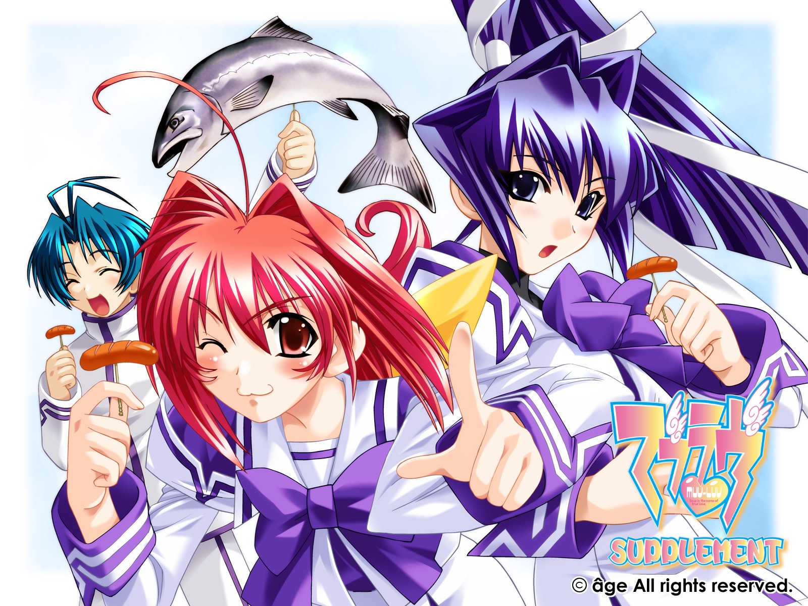 age, blue_eyes, blue_hair, kagami_sumika, long_hair, mitsurugi_meiya, muv-luv, muv-luv_supplement, red_eyes, red_hair, yoroi_mikoto