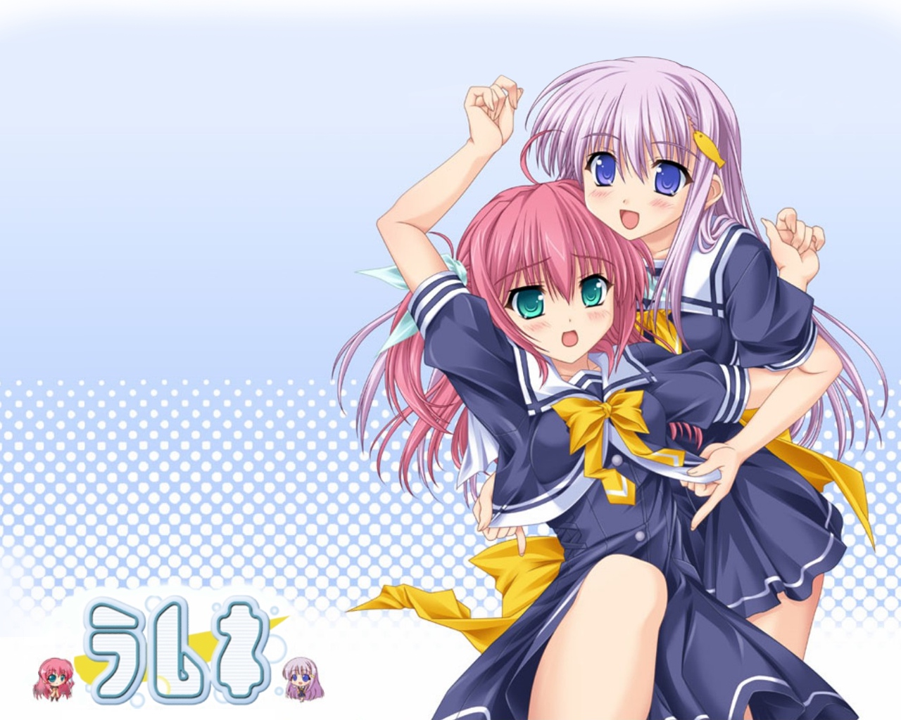 2girls, ayukawa_misora, jpeg_artifacts, konoe_nanami, lamune