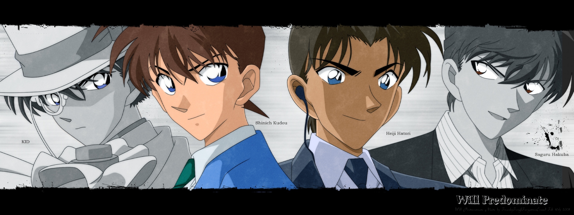 detective_conan, hakuba_saguru, hattori_heiji, kaitou_kid, kudou_shinichi