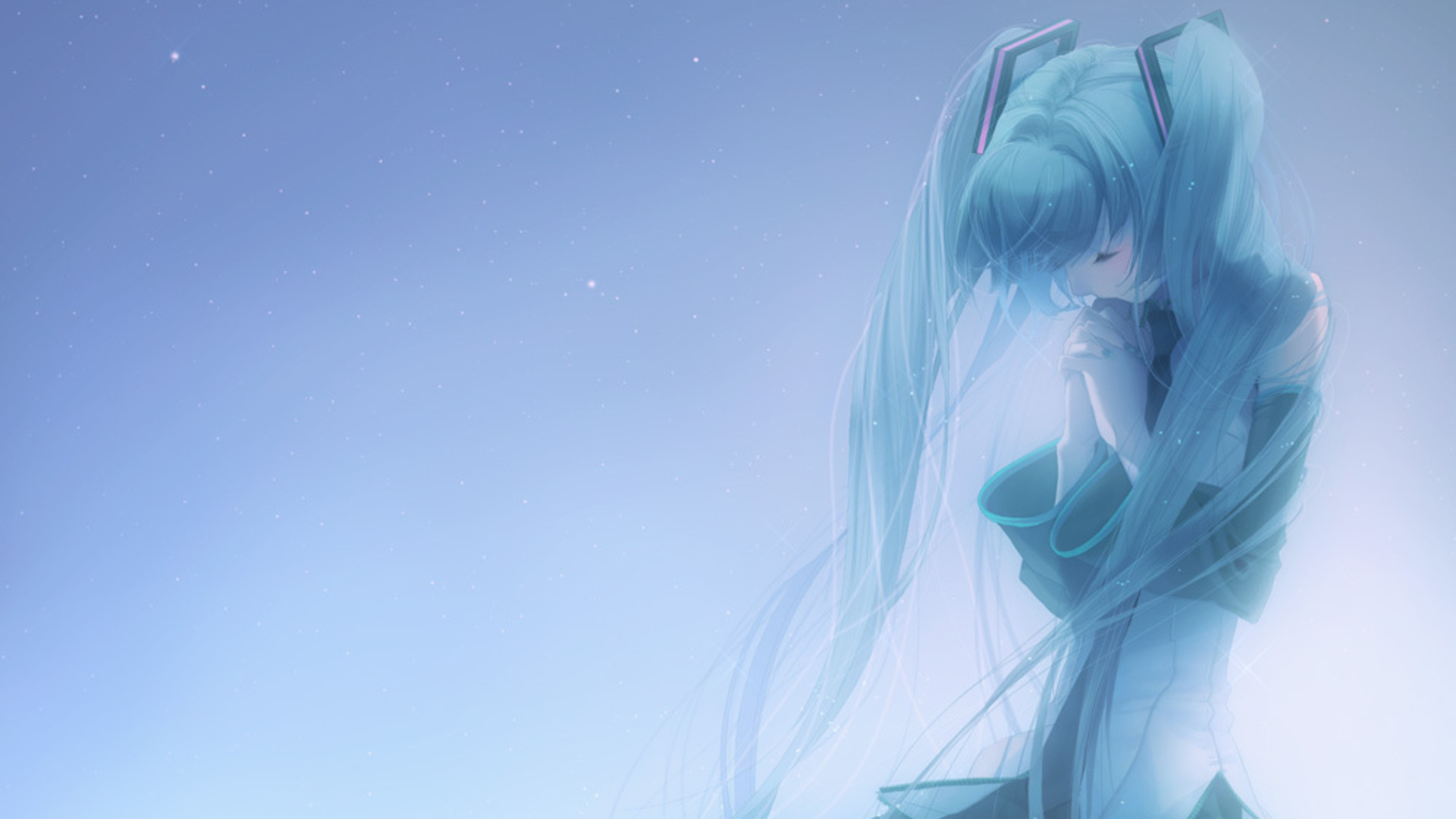 blue, hatsune_miku, mari, twintails, vocaloid