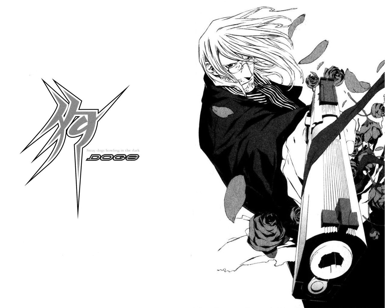 dogs:_bullets_&_carnage, flowers, gun, mihai_mihaeroff, miwa_shirow, rose, weapon