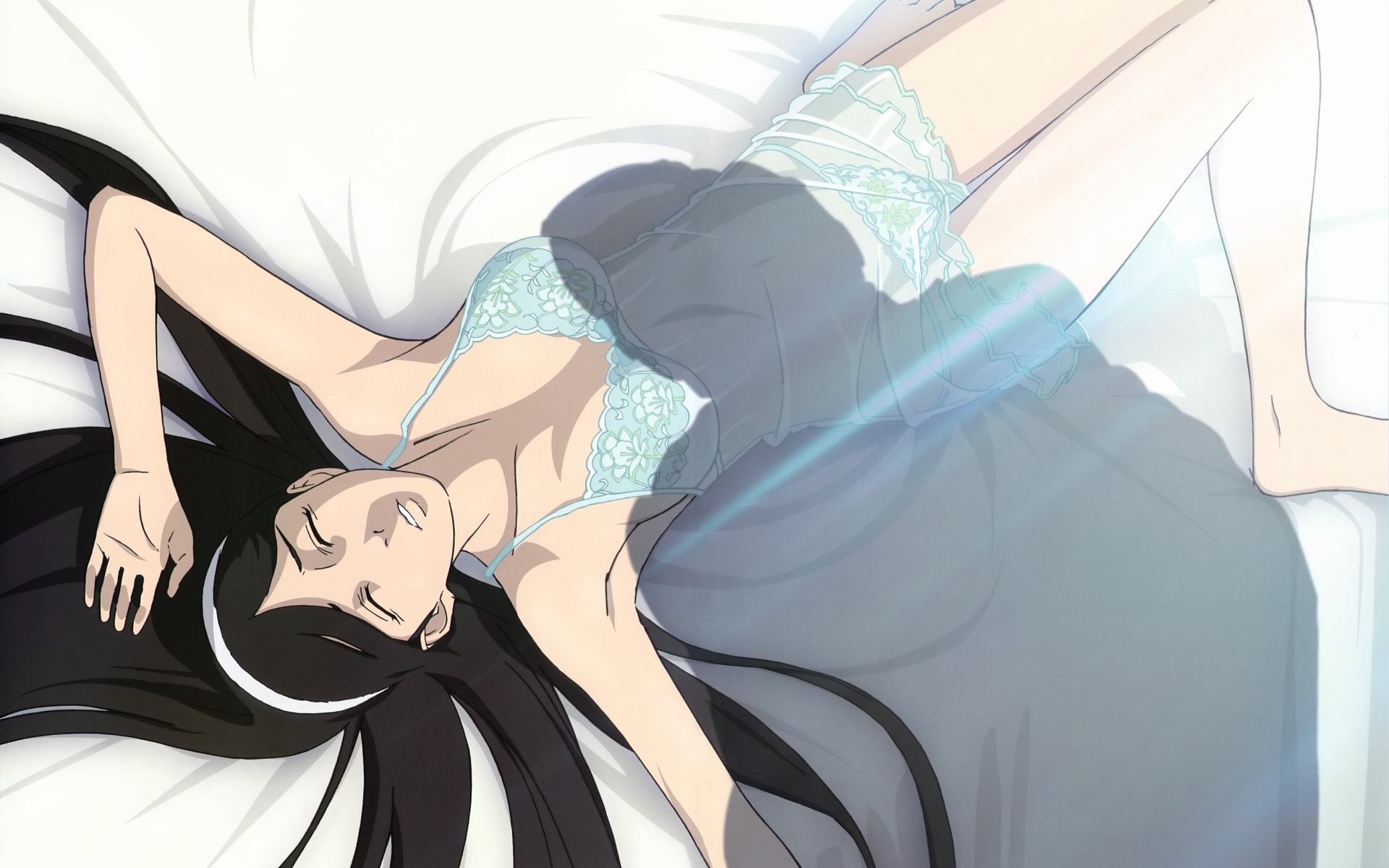 barefoot, breasts, cleavage, kumashiro_maya, panties, see_through, seikimatsu_occult_gakuin, shibayama_tomotaka