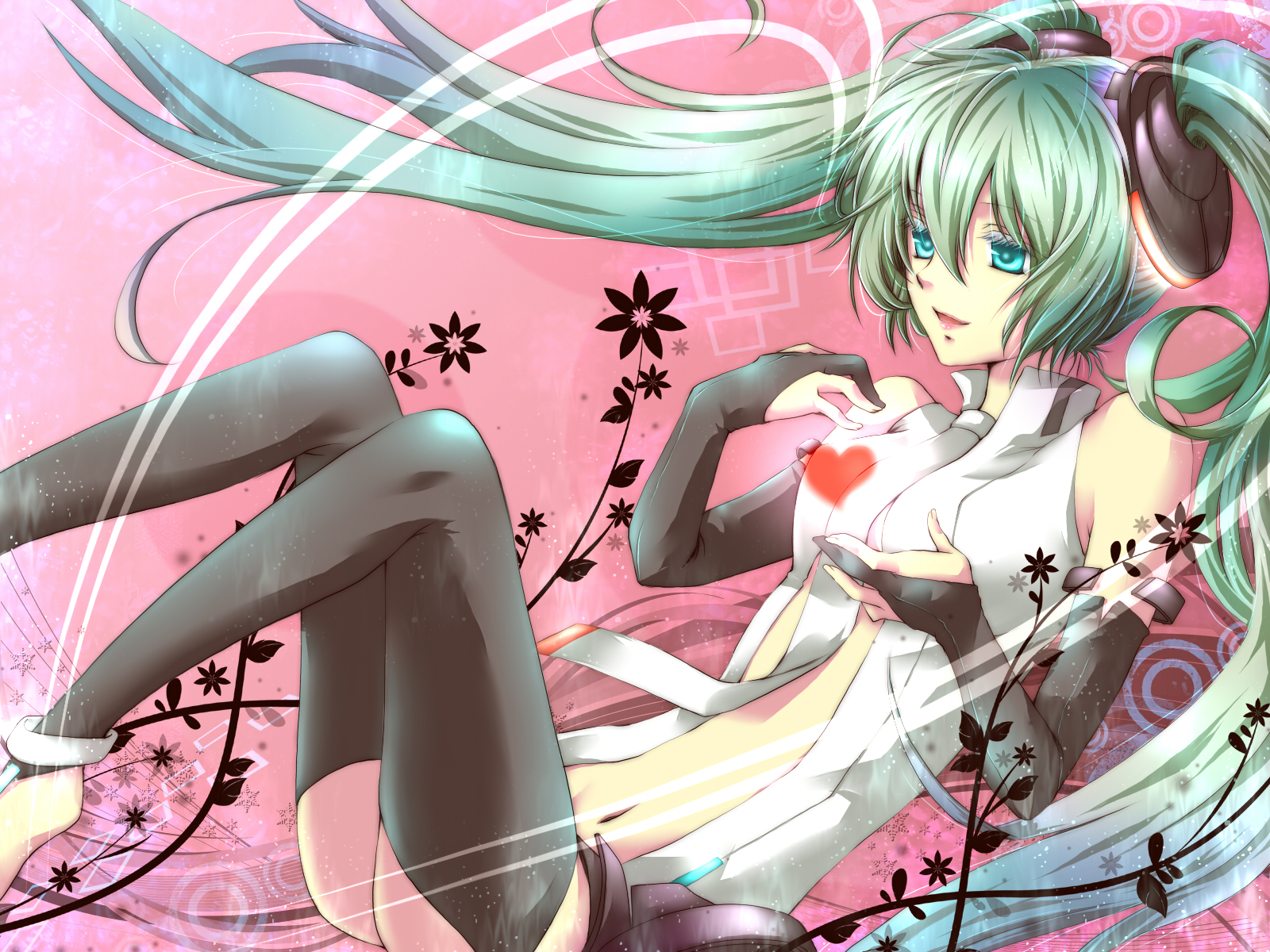 hatsune_miku, kiriya-sa, miku_append, thighhighs, twintails, vocaloid