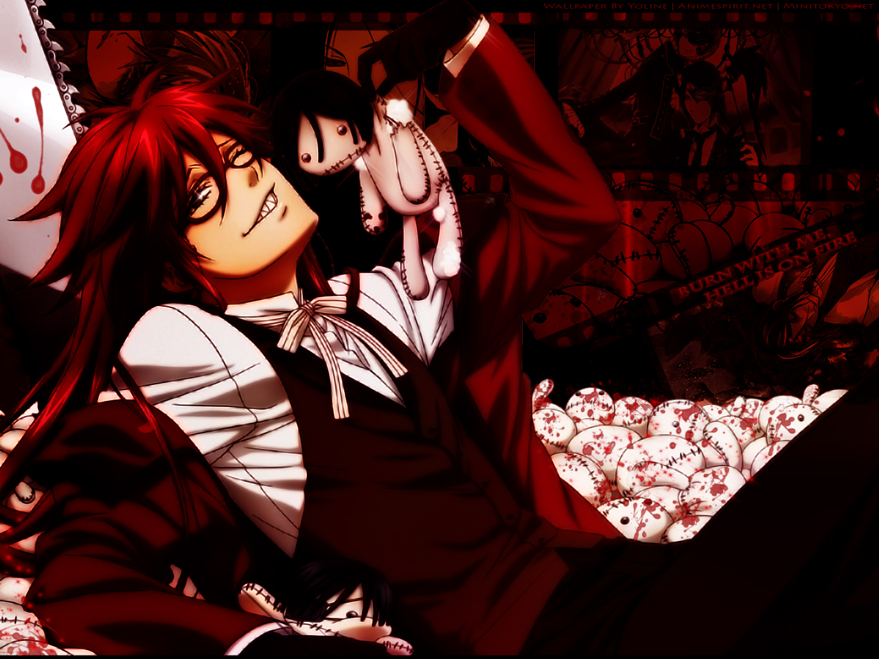 all_male, doll, glasses, grell_sutcliff, kuroshitsuji, male, red_hair