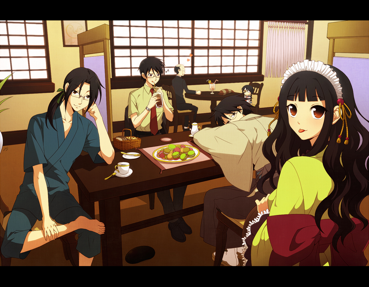 itoshiki_kei, itoshiki_mikoto, itoshiki_nozomu, itoshiki_rin, kobushi_abiru, sayonara_zetsubou_sensei
