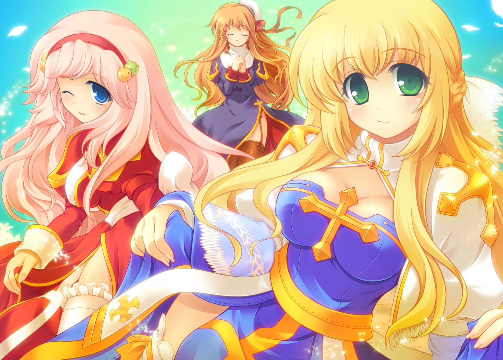 archbishop, breasts, cleavage, high_priest_(ragnarok_online), mini_koala, priest_(ragnarok_online), ragnarok_online, stockings