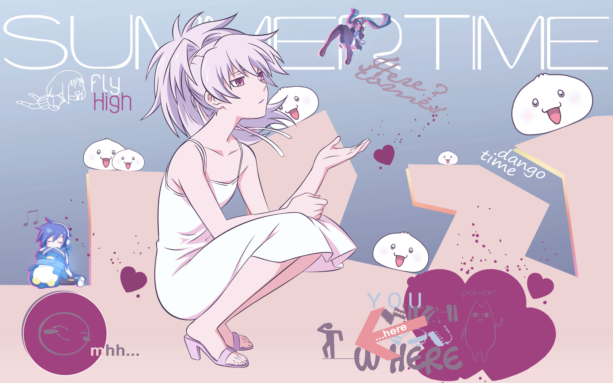 azumanga_daioh, chiyo_father, darker_than_black, hatsune_miku, kaito, kasuga_ayumu, male, twintails