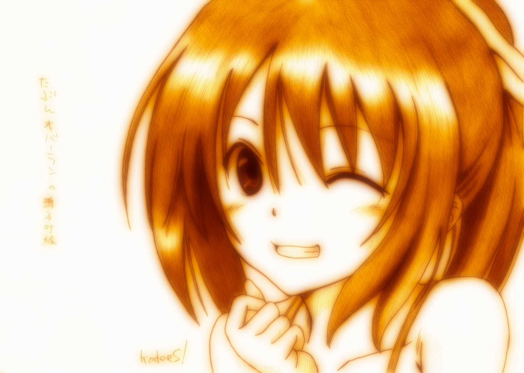 godees, mayoi_neko_overrun!, monochrome, naruko_kanae, ribbons