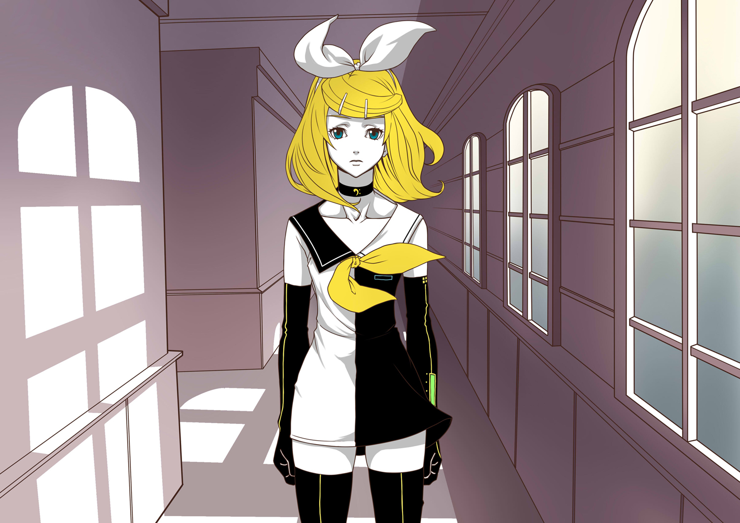 blonde_hair, hirabaru_kenji, kagamine_rin, vector, vocaloid